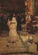 John William Waterhouse Marianne Leaving the Judgment Seat of Herod oil painting
